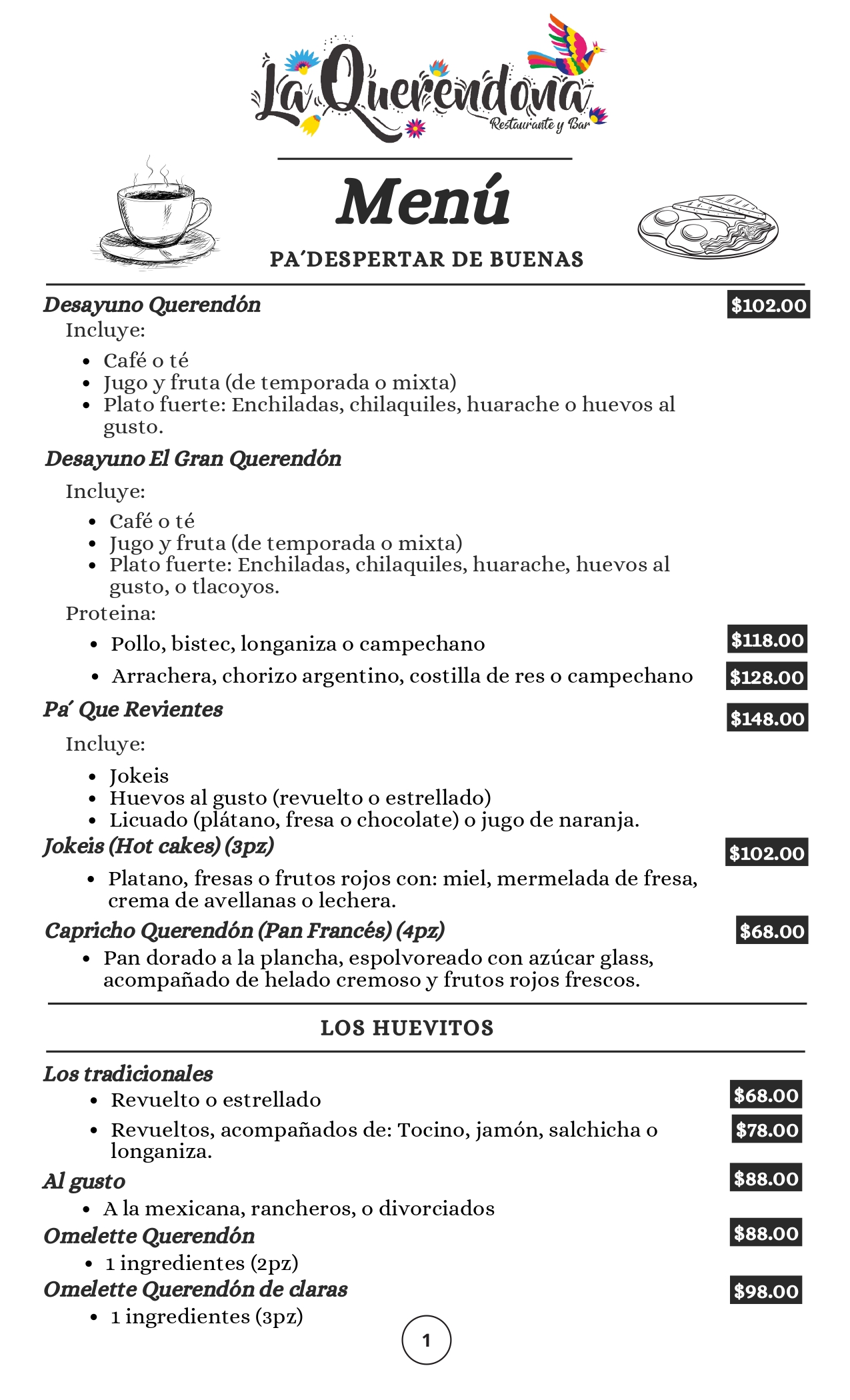 Menú 1